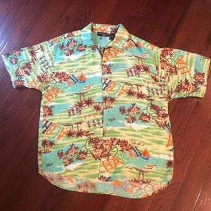 Thums Up tropical print shirt